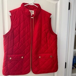 St. John's Bay Vibrant Red Quilted Vest